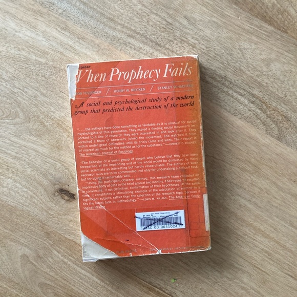 3 FOR $15 When Prophecy Fails Book - Picture 13 of 13